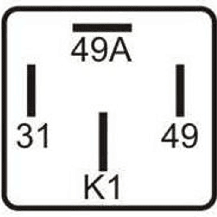 Relé intermitente 12V 120W,  4 terminales para ampolletas halogenas y led   1115 2