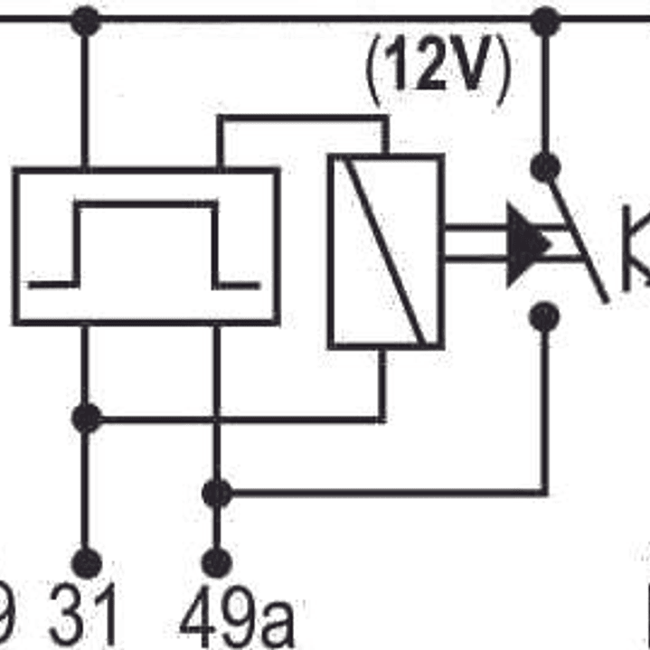 Relé intermitente 12V 120W,  4 terminales para ampolletas halogenas y led   1115 3