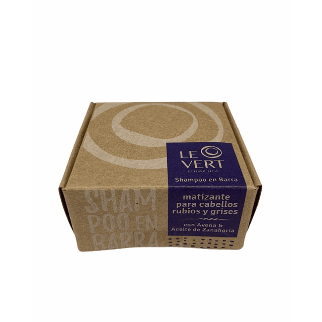 Shampoo en barra matizante natural, biodegradable