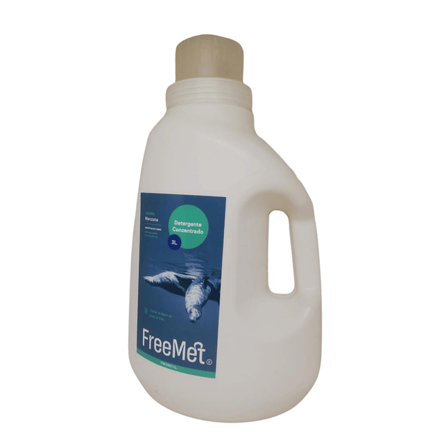 Detergente biodegradable Freemet envase reutilizado