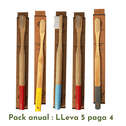 Pack bambú cerda media origen vegetal