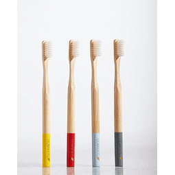 Cepillo dental bambú cerdas medias 