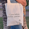 Bolsa de algodón " No uso bolsas plásticas"