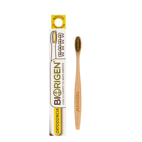 Cepillo dental de bambú ortodoncia