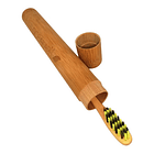 Porta Cepillo De Bambú Adulto E Infantil 1