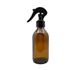 Botella de vidrio ámbar gatillo spray