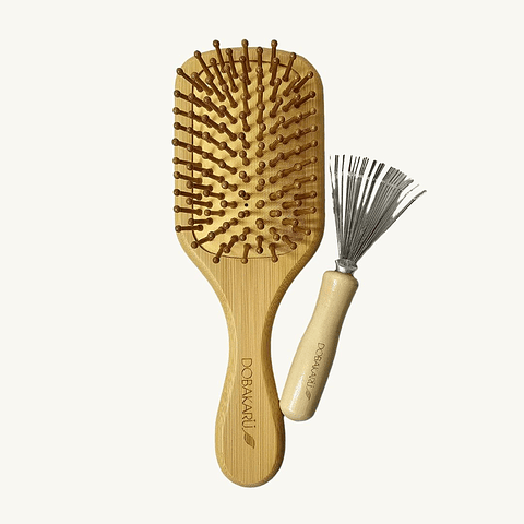 Cepillo para el cabello de bambú 