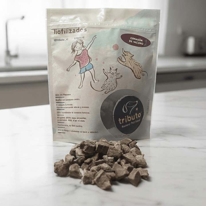 Snack Premium Tributo Corazón de vacuno 100gr 2