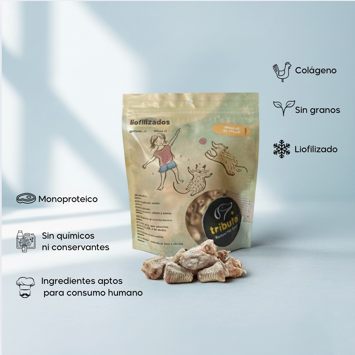 Snack Premium Nudillos de Pollo 100gr 4