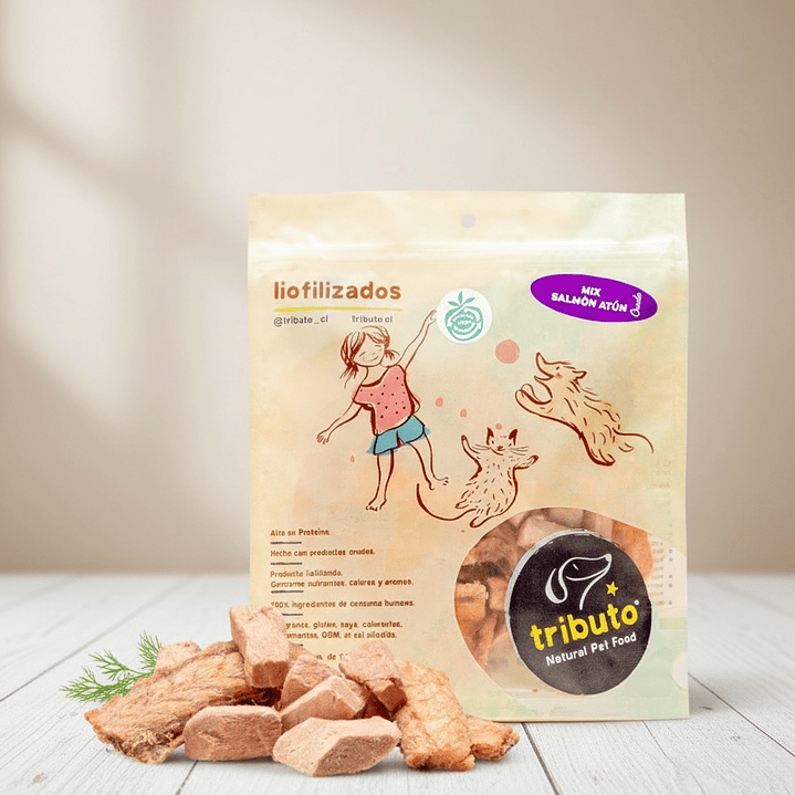 Snack Premium Tributo Mix Salmón Atún 100gr 2