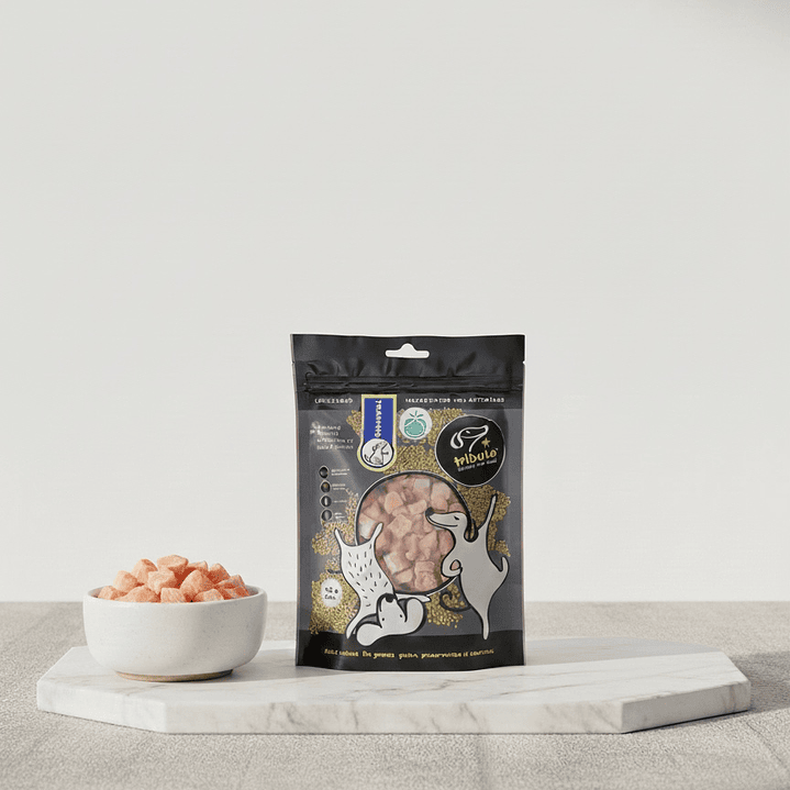 Snack Premium Tributo Training de Salmón 100gr 1