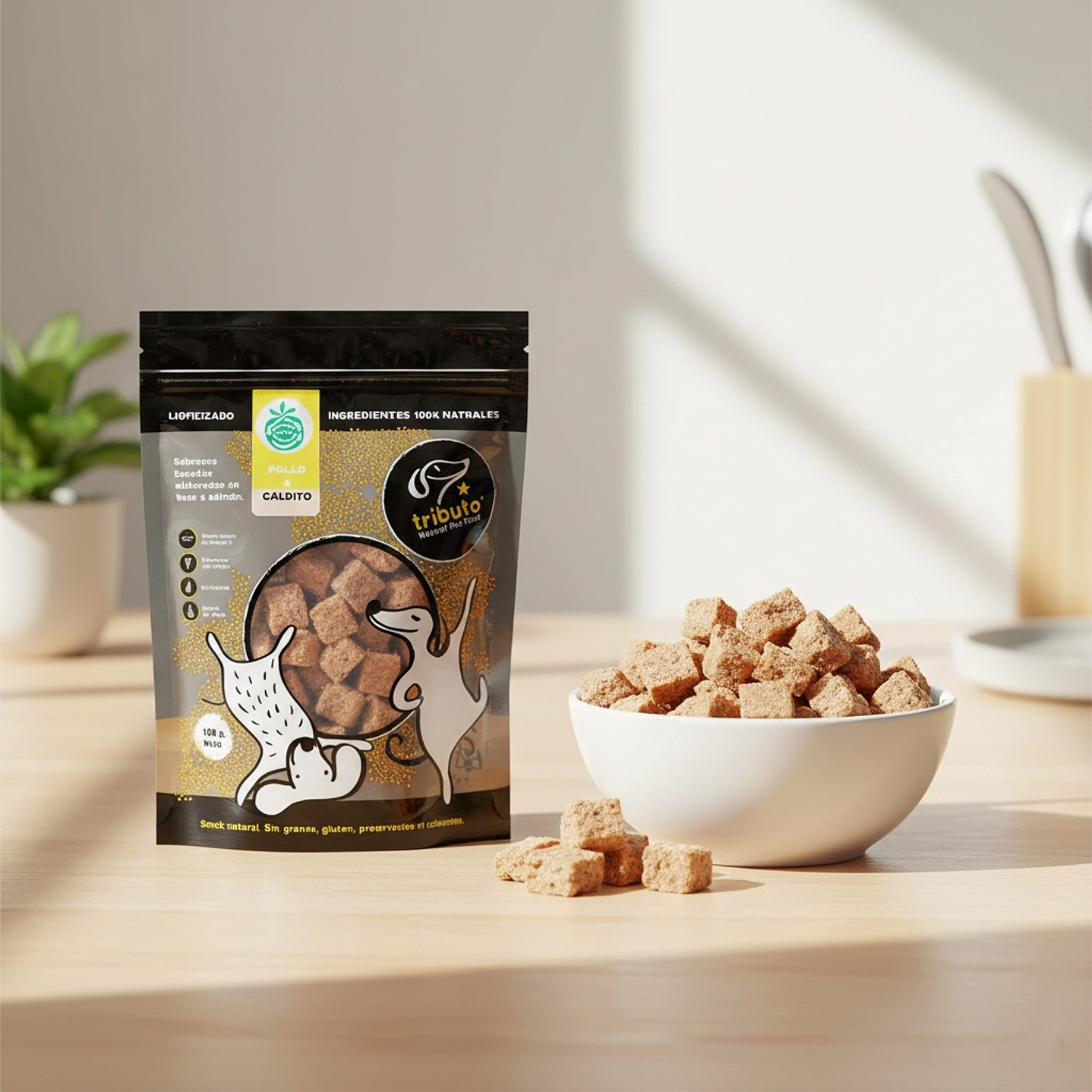 Snack Premium Tributo Caldito de Pollo 100gr 1