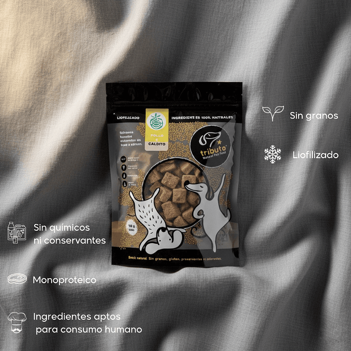 Snack Premium Tributo Caldito de Pollo 100gr 2