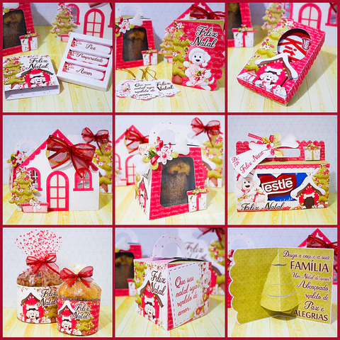 Arquivo de Corte Festa Completa Natal Cachorrinhos - Studio/PDF
