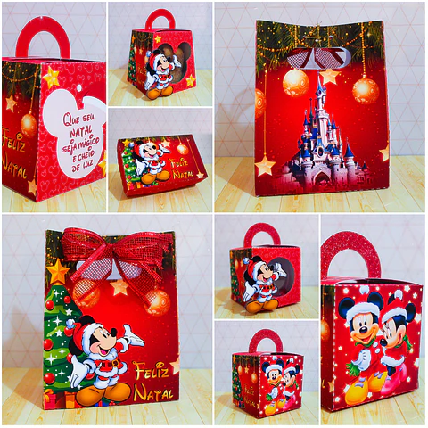 Arquivo de Corte Festa Completa Natal Mickey 03 - Studio/PDF 