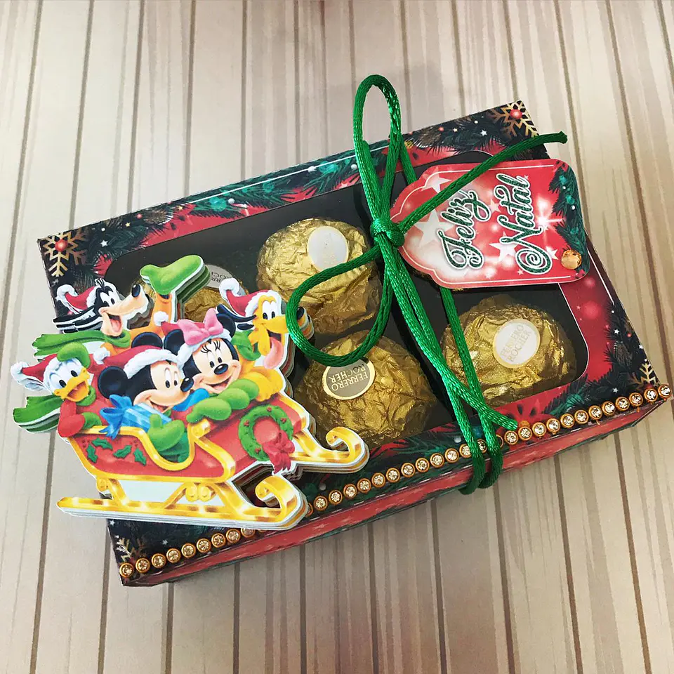 Arquivo de Corte Festa Completa Natal Mickey e Minnie 01 - Studio/PDF/PNG 2