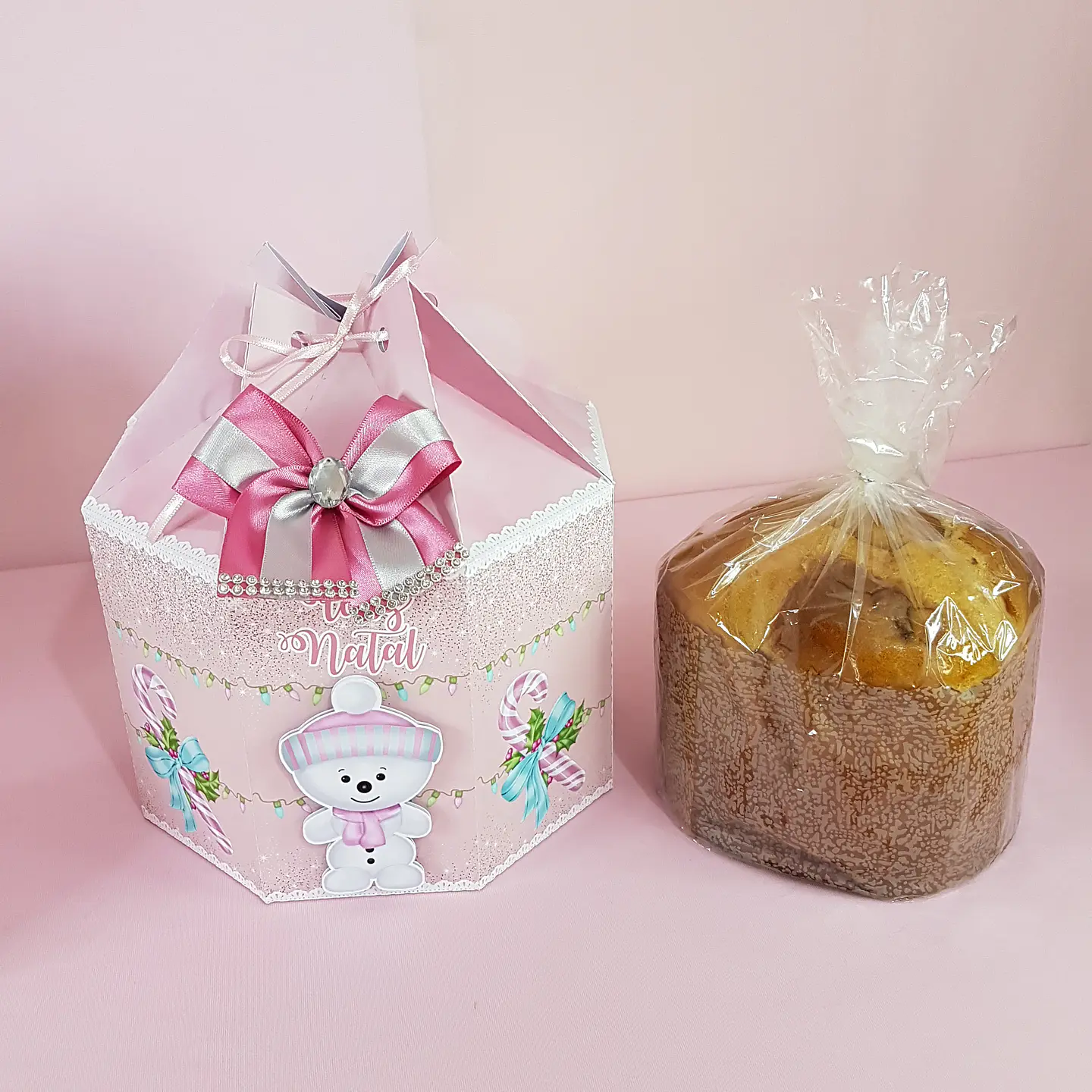 Arquivo de Corte Festa Completa Natal Rosa 01 - Studio/PDF 3