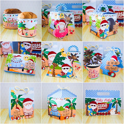Arquivo de Corte Festa Completa Natal Tropical 01 - Studio/PDF