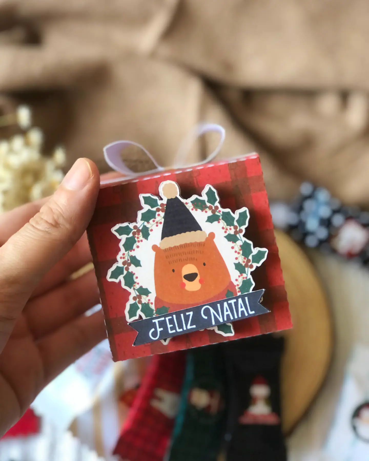 Arquivo de Corte Natal Caixa Balinhas 03 - Studio/PDF/PNG 3