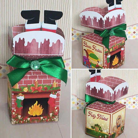 Arquivo de Corte Natal Caixa Meia Bala 01 - Studio/PDF
