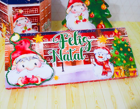 Arquivo de Corte Natal Caixa Barra 100g 02 - Studio/PDF