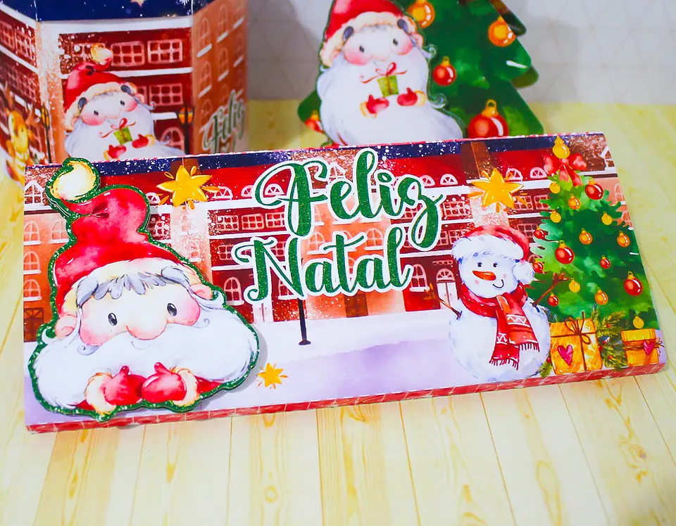 Arquivo de Corte Natal Caixa Barra 100g 02 - Studio/PDF 1