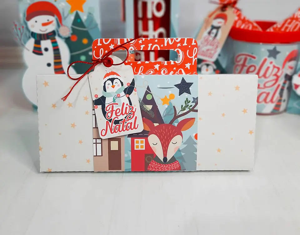 Arquivo de Corte Natal Caixa Barra 90g 13 - Studio/PDF 1