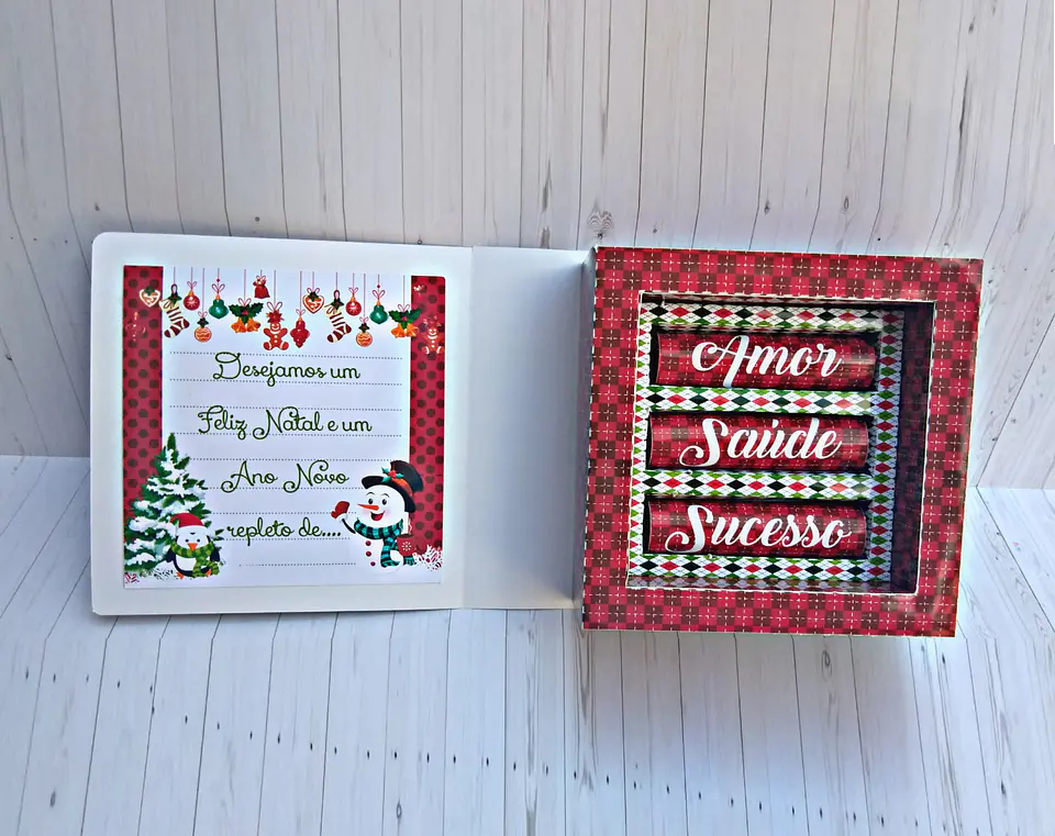 Arquivo de Corte Natal Caixa Batom 03 - Studio/PDF 1