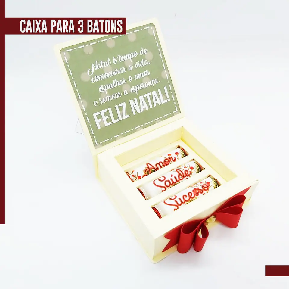 Arquivo de Corte Natal Caixa Batom 12 - Studio/PDF 1