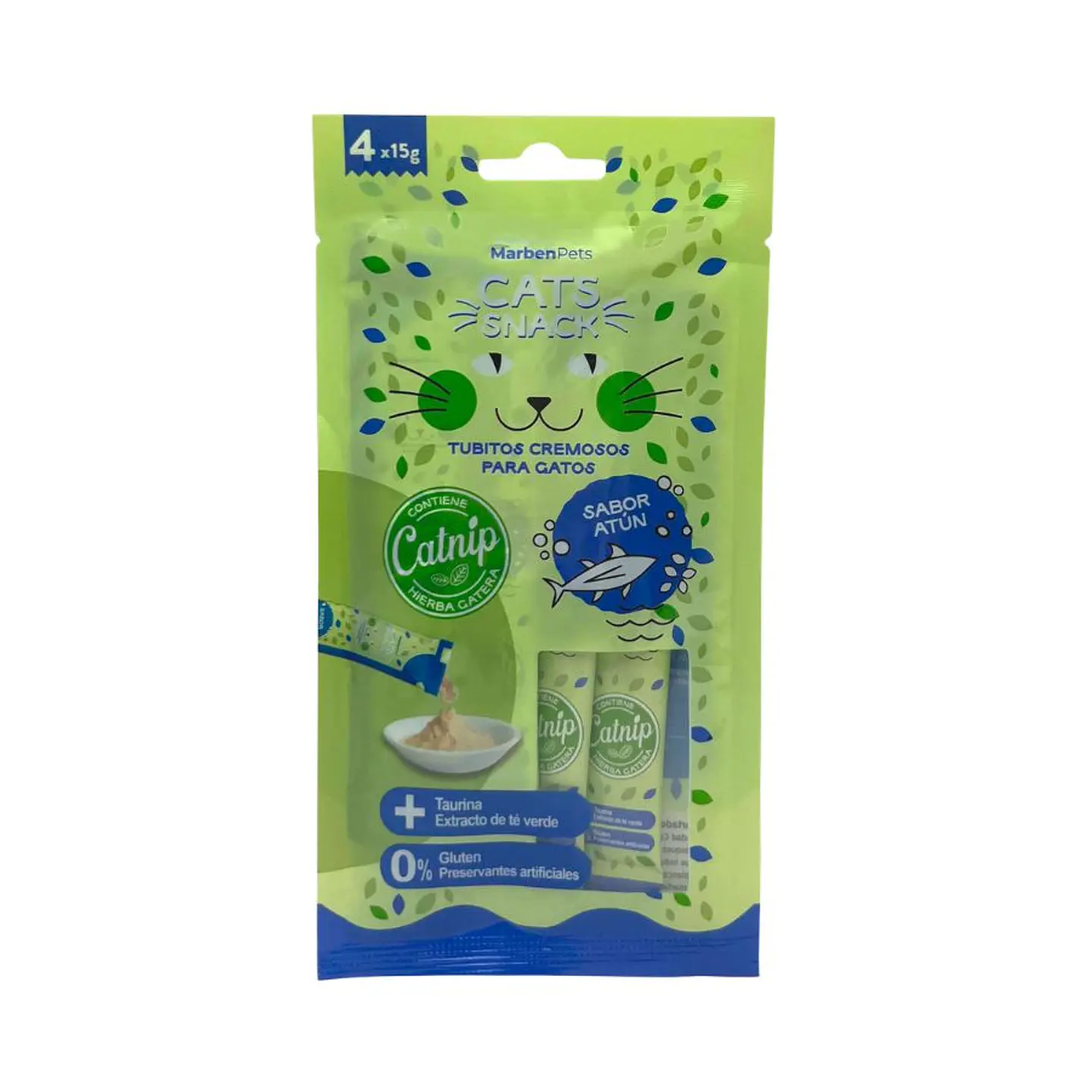 Marben Pets Cremoso Atún 4 unidades con Catnip 1
