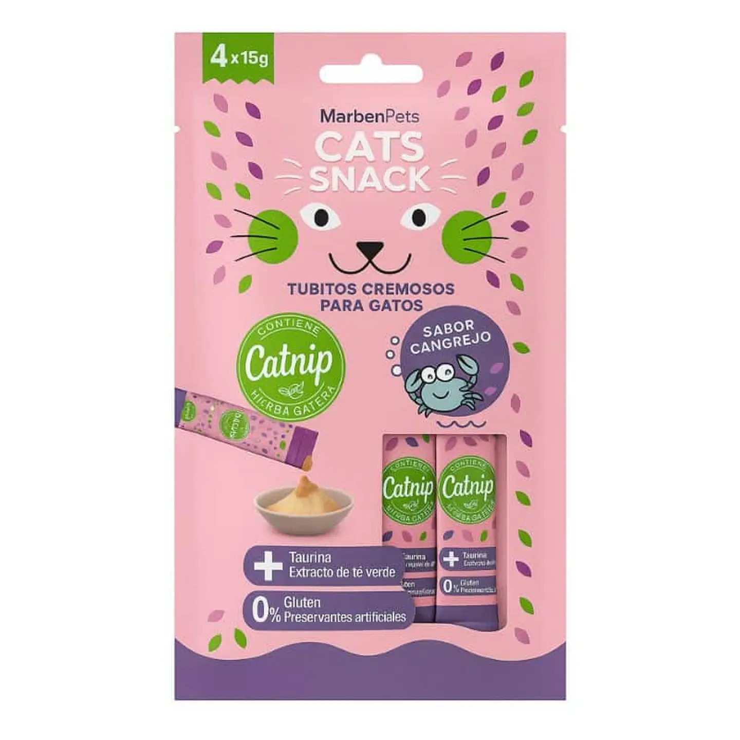 Marben Pets Cremoso Conejo 4 unidades con Catnip 1