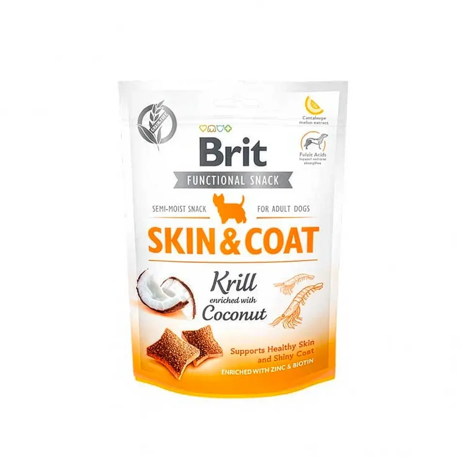 Brit Functional Snack Skin & Coat Perro 150 g 1