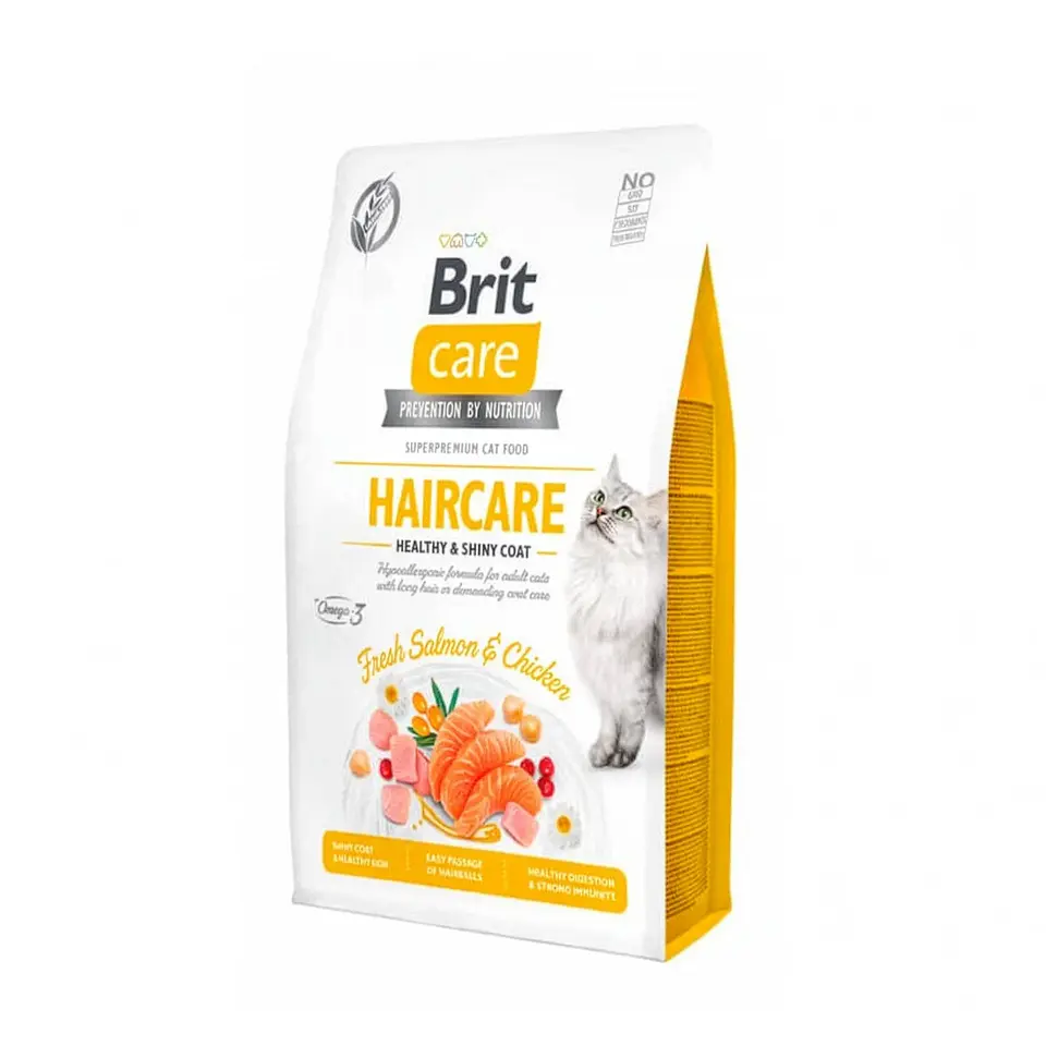 Brit Care Gato Grain-free Haircare Healthy & Shiny Coat 2 Kg 1