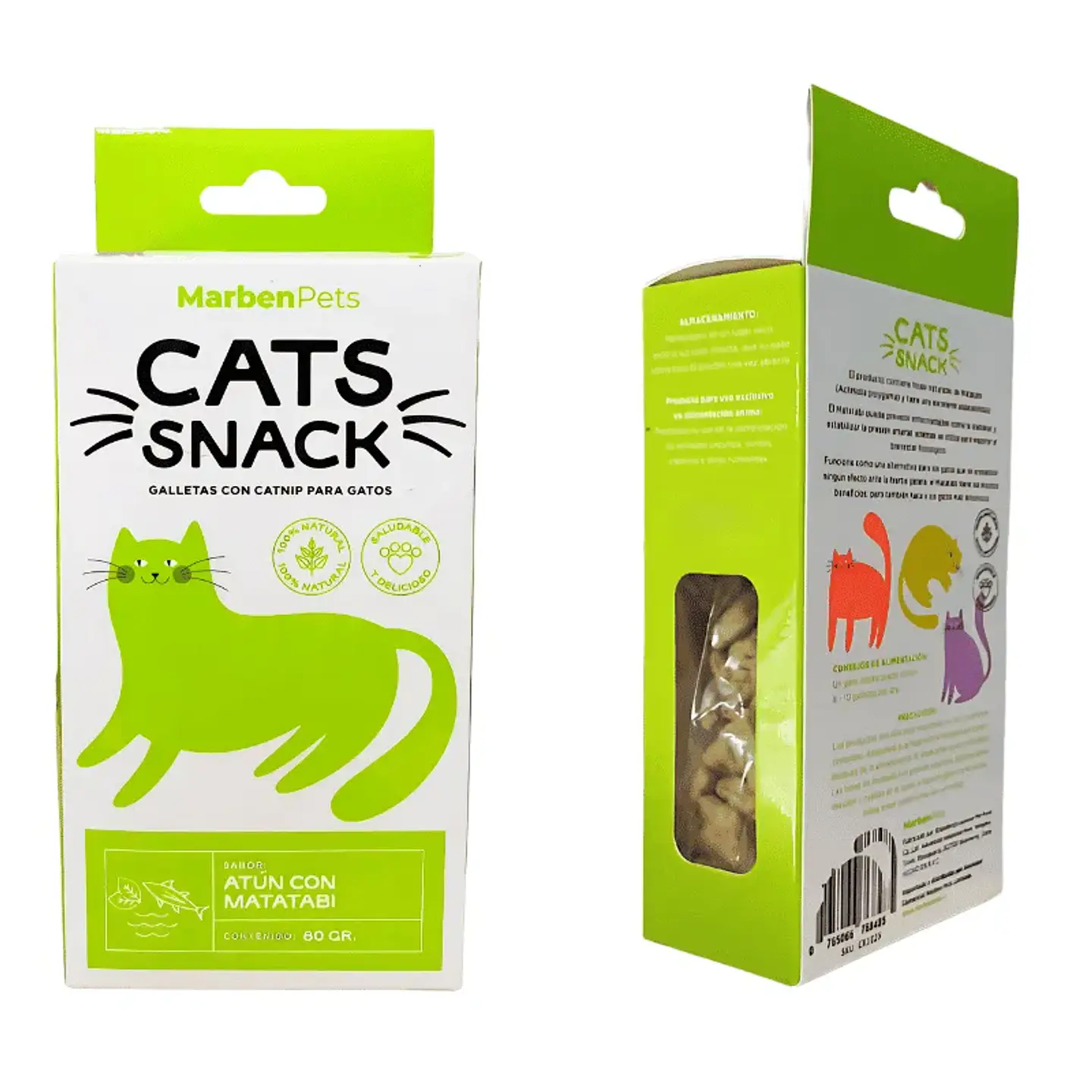 Galletas de Atún con Matatabi para Gato 80 gr 1