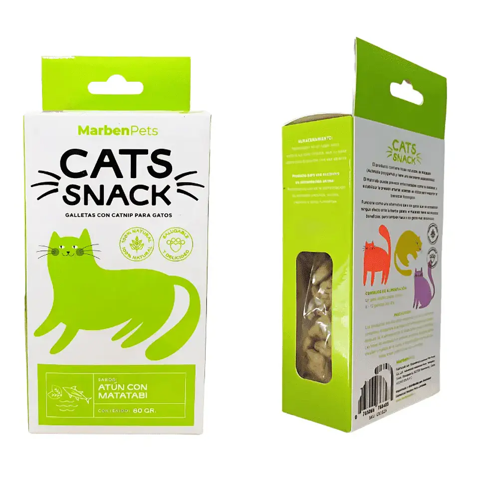 Galletas de Atún con Matatabi para Gato 80 gr 1