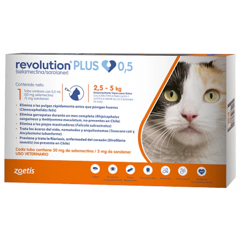 Revolution Plus Gato 2,5 a 5 Kg