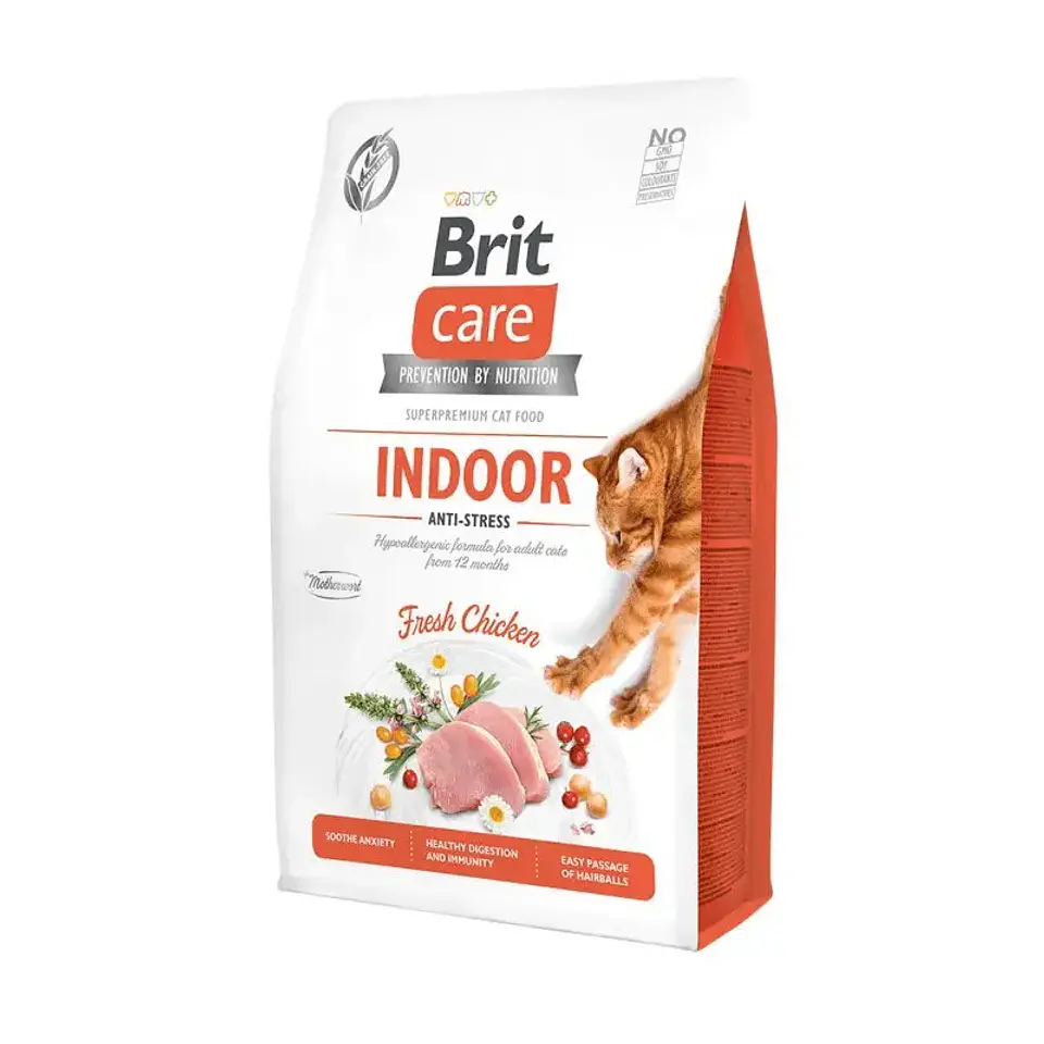 Brit Care Gato Grain-Free Indoor Anti-Stress 2 Kg 1