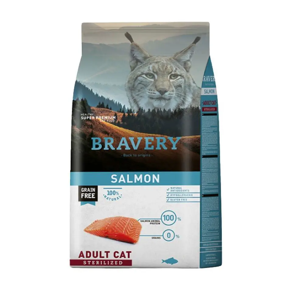 Bravery Gato Salmón Adult Sterilized 2 Kg 1