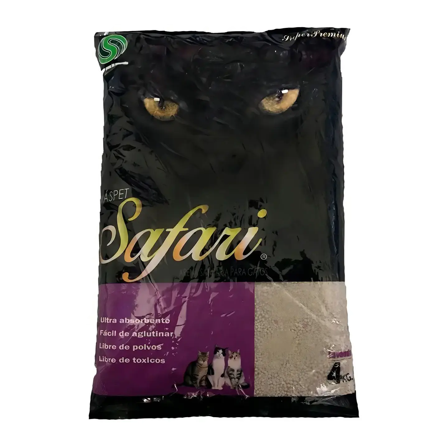 Arena Sanitaria para Gato Safari Lavanda 4 Kg 1