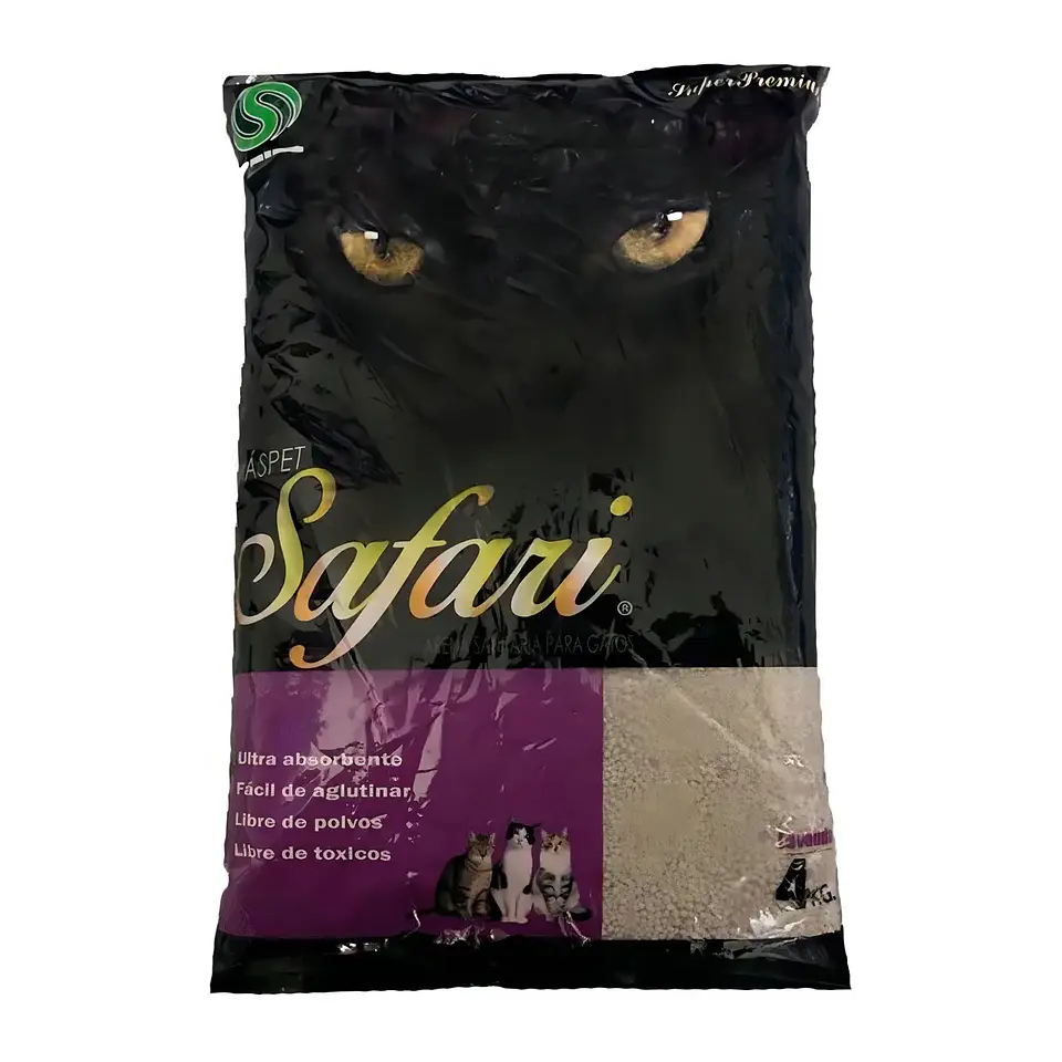 Arena Sanitaria para Gato Safari Lavanda 4 Kg 1