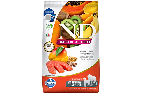 Farmina N&D Tropical Selection Perro Salmón Raza Mediana y Grande 2,5 Kg