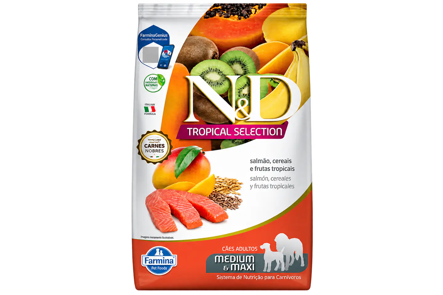 Farmina N&D Tropical Selection Perro Salmón Raza Mediana y Grande 2,5 Kg 1