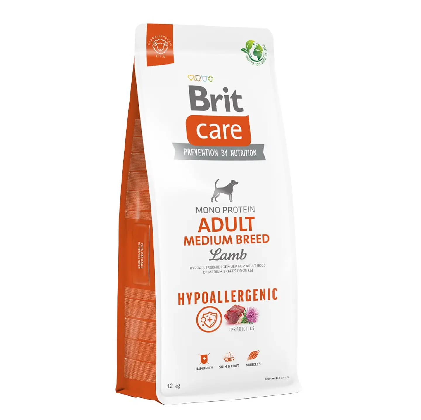 Brit Care Dog Hypoallergenic Adult Medium Breed 12 Kg 1