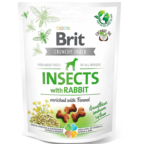 Brit Care Crunchy Snack Insects with Rabbit 200 g