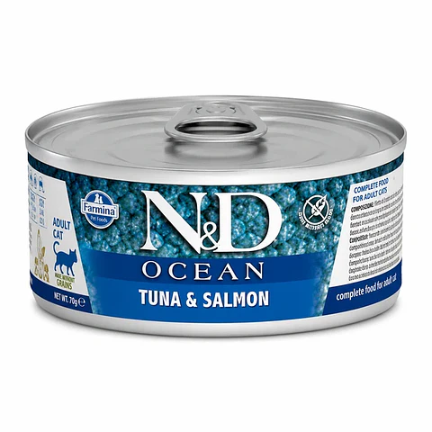 Farmina N&D Ocean Atún y Salmón para Gato 70 g