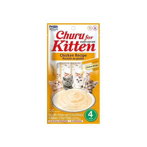 Churu Kitten Pollo para Gato 4 unidades