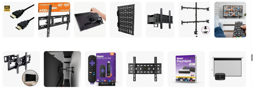 ACCESORIOS PARA TELEVISORES