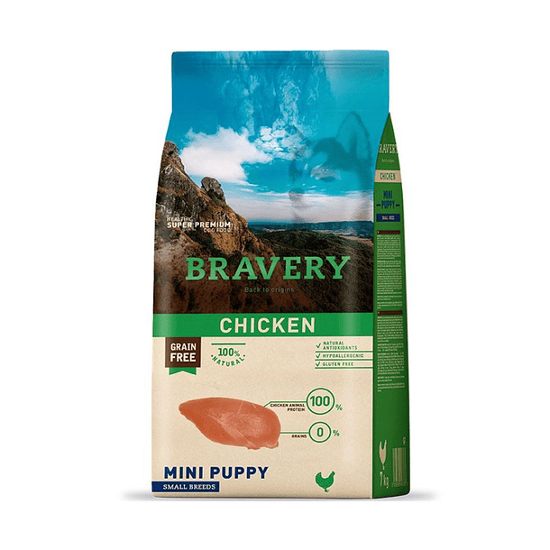 BRAVERY CHICKEN MINI PUPPY 2 KG 