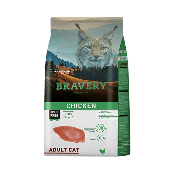 BRAVERY CHICKEN ADULT CAT 2 KG 