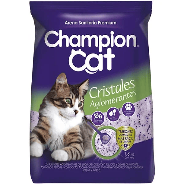 ARENA CRISTALES CHAMPION CAT 1.8 KG 